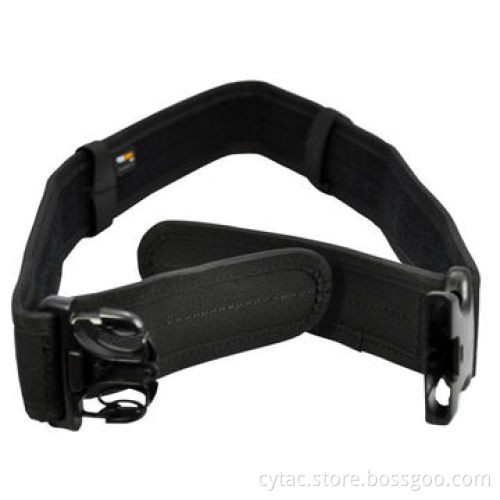 Durable black nylon police duty belt